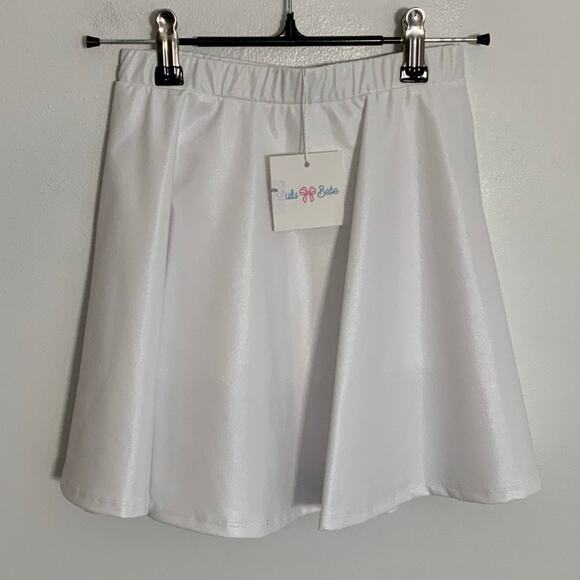 Lulu BeBe Zoe Metallic Skirt NWT size 7 - Picture 1 of 4